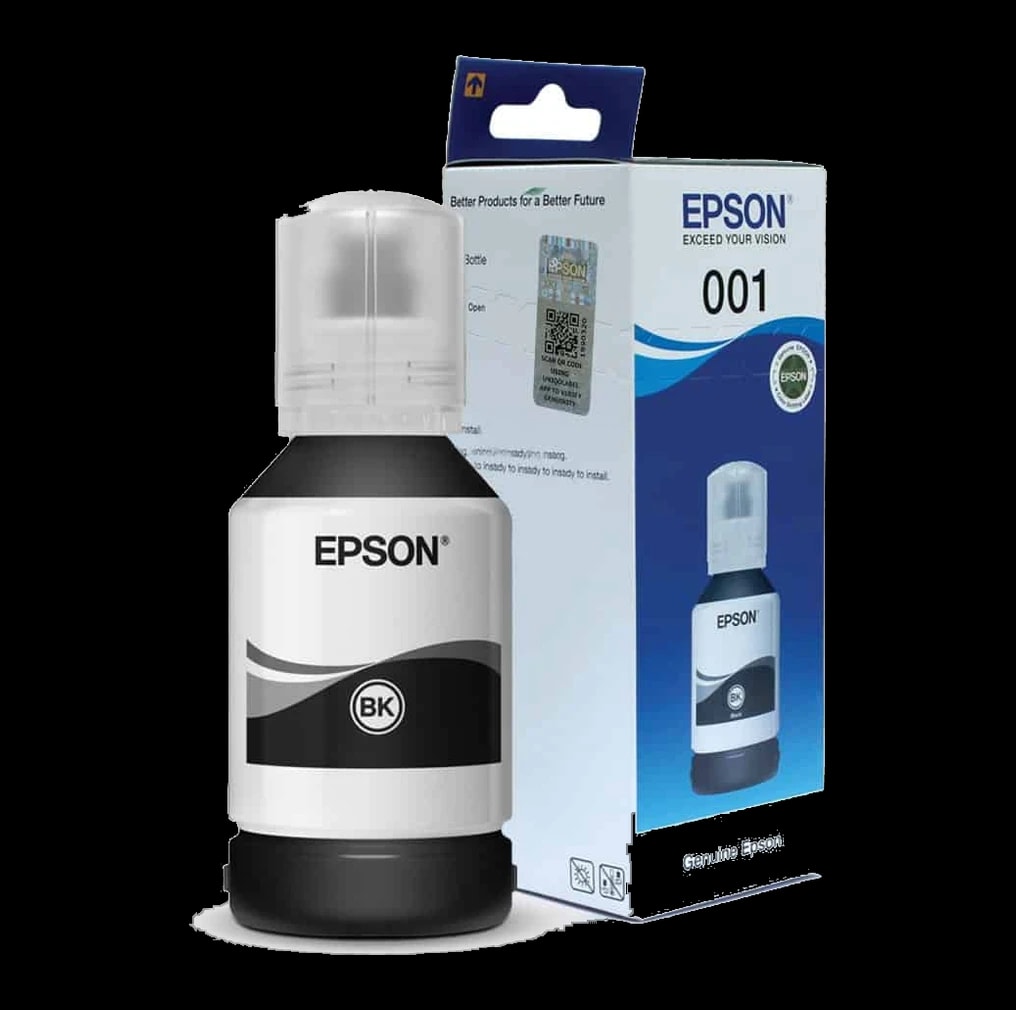 Epson 001 Black Ink Bottle, 127ml (Y198)