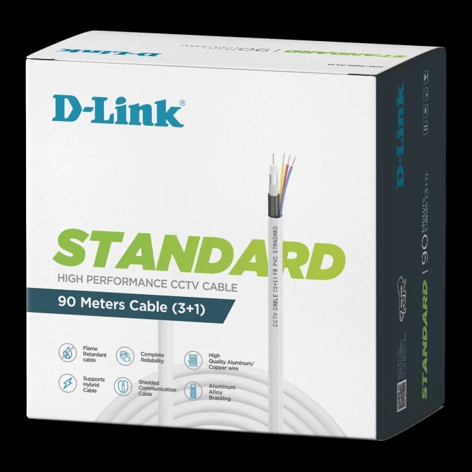 D-Link 90m CCTV Cable (3+1)