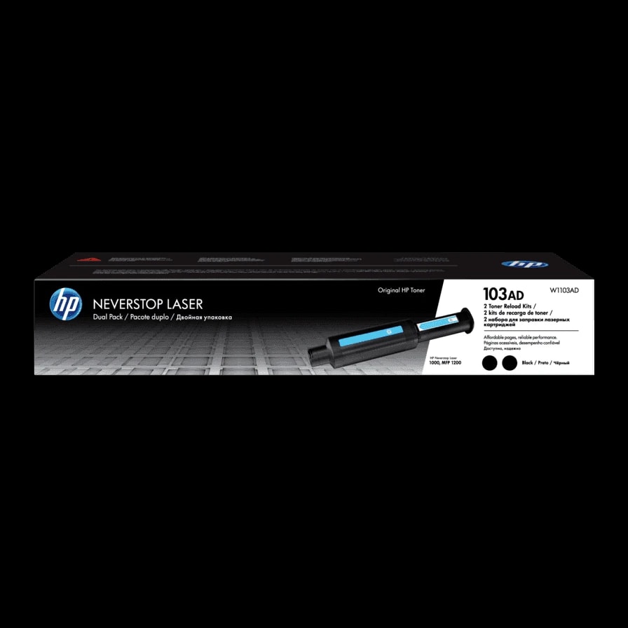 HP 103AD Neverstop Dual Pack Black Toner (W1103AD)