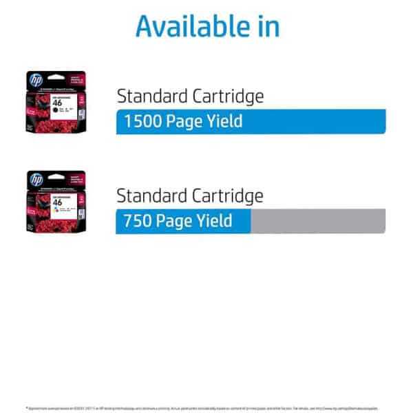 HP 46 Ink Cartridge (Black) CZ637AA - Image 2