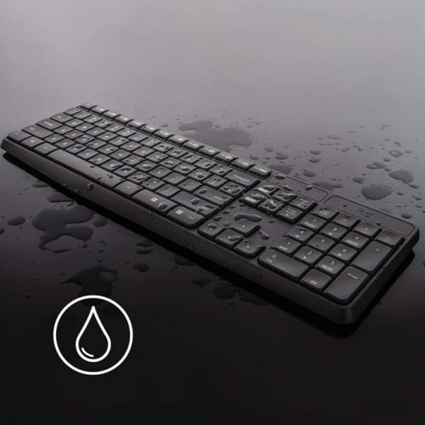 Logitech MK235 Wireless Keyboard and Mouse Combo for Windows, 2.4 GHz Wireless with Nano USB-Receiver, Wireless Mouse, 15 FN Keys, 3-Year Battery Life, PC/Laptop - Black - Image 5