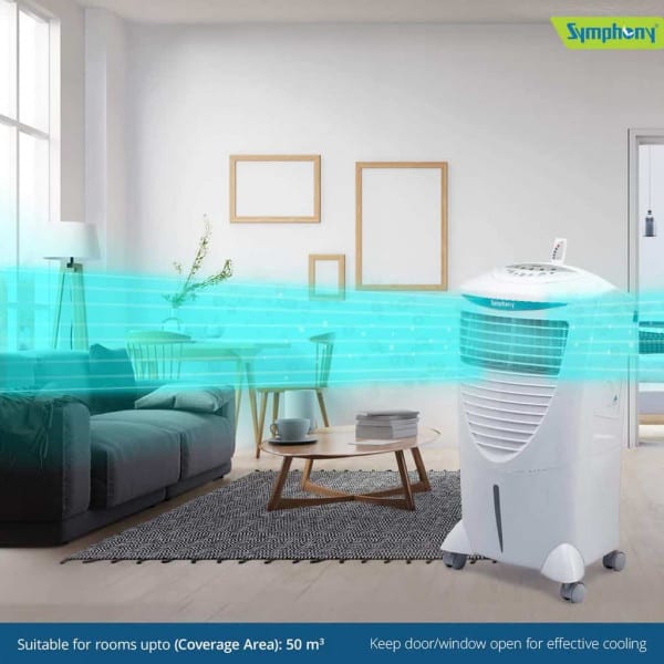 Symphony Hi Cool i Modern Personal Room Air Cooler 31-litres, with Remote, Honeycomb Pad, Multi-Stage Air Purification & Low Power Consumption - Image 9