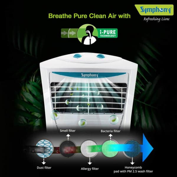 Symphony HiCOOL 45T Personal Air Cooler - 45-litres - Image 4