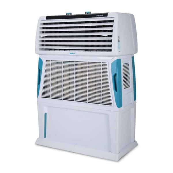 Symphony Touch 80 Room Air Cooler 80-litres, 4-Side Cooling Pads, Fully closable louvers, Multistage Air Purification, Cool Flow Dispenser & Low Power Consumption