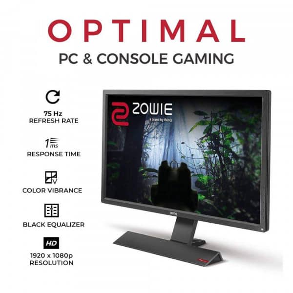 BenQ Zowie RL2755 27 Inch Full HD (1080p) Gaming Monitor - 1ms Response Time, for PC and Console Gaming, Competitive Esports Gaming, Black Equalizer, Color Vibrance, Dual HDMI - Image 2