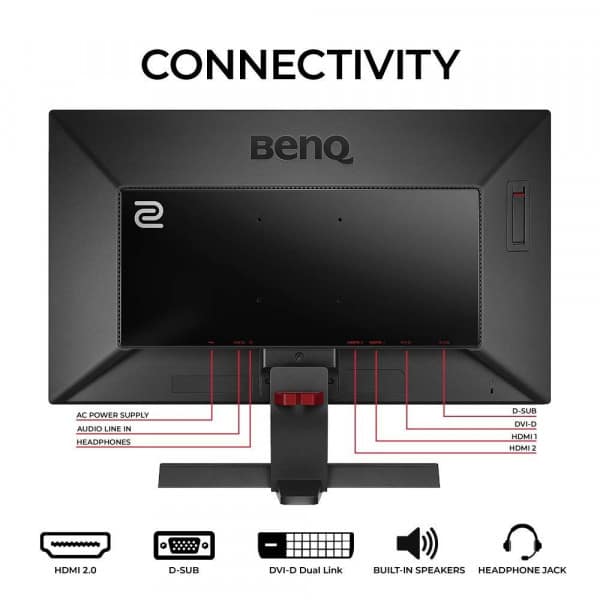 BenQ Zowie RL2755 27 Inch Full HD (1080p) Gaming Monitor - 1ms Response Time, for PC and Console Gaming, Competitive Esports Gaming, Black Equalizer, Color Vibrance, Dual HDMI - Image 3