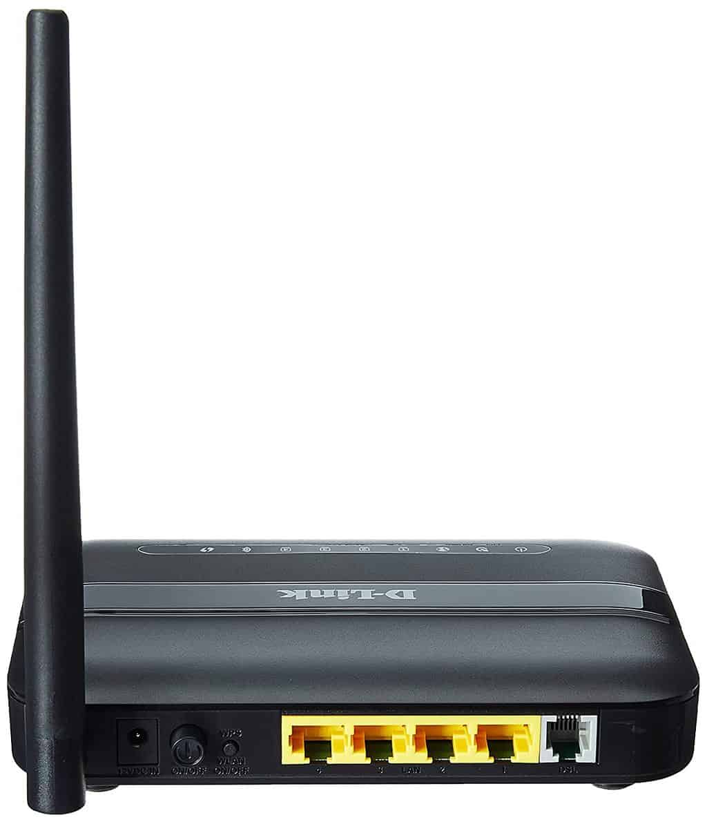 D-Link DSL-2730U Wireless-N 150 ADSL2+ 4-Port Router (Black) – DATAMATION