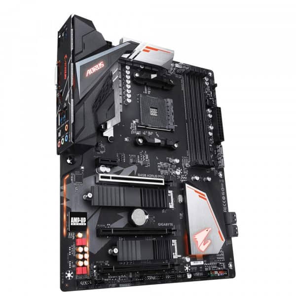 GIGABYTE B450 AORUS PRO Motherboard with Hybrid Digital PWM, Dual M.2 with Dual Thermal Guards, Audio ALC1220-VB,RGB Fusion 2.0 - Image 2
