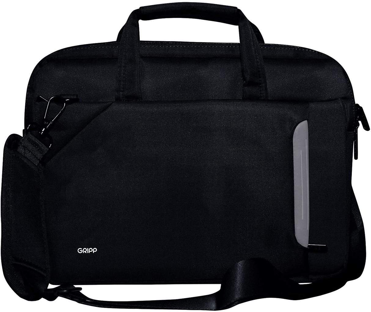 GRIPP Explorer Ultra Slim Design Executive Business Top-Load Messenger Bag  for Laptop & Tablet with Water Repellent, Shoulder Strap & Carry Handle  Perfectly Compatible with MacBook 13.3 Inch (Black) | DATAMATION