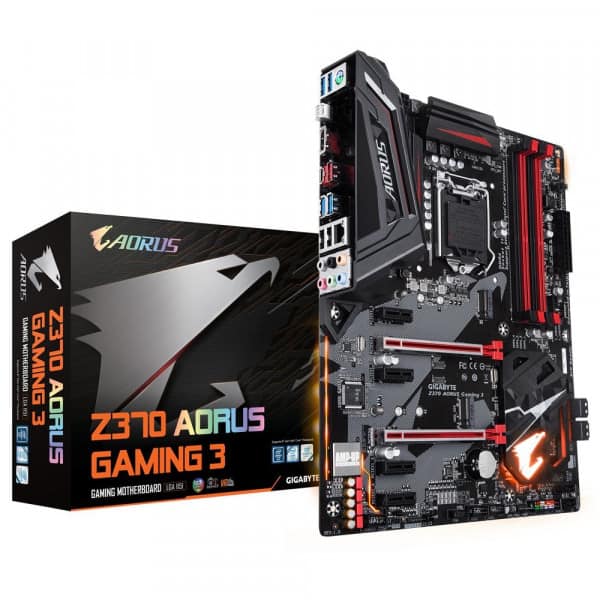 Gigabyte Z370 AORUS Gaming 3 Intel LGA1151/ATX/2xM.2/Front USB 3.1/RGB Fusion/Fan Stop/Crossfire Motherboards