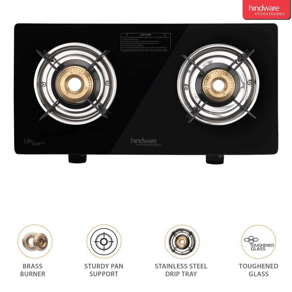 hindware 2 burner gas stove