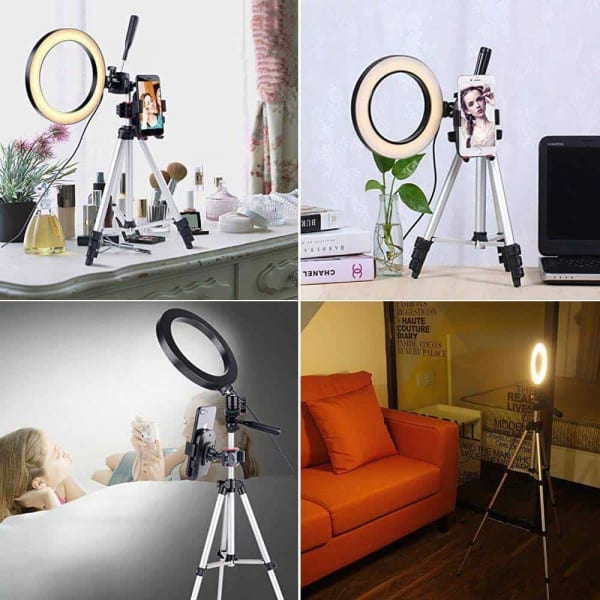 Ring Light with Stand and Phone Holder, 12 inch Adjustable Circle Light with Extendable Tripod 69" - Image 3