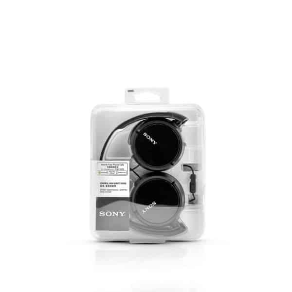 Sony MDR-ZX110AP Wired On-Ear Headphones with tangle free cable, 3.5mm Jack, Headset with Mic for phone calls and 1 Year Warranty - (Black) - Image 5