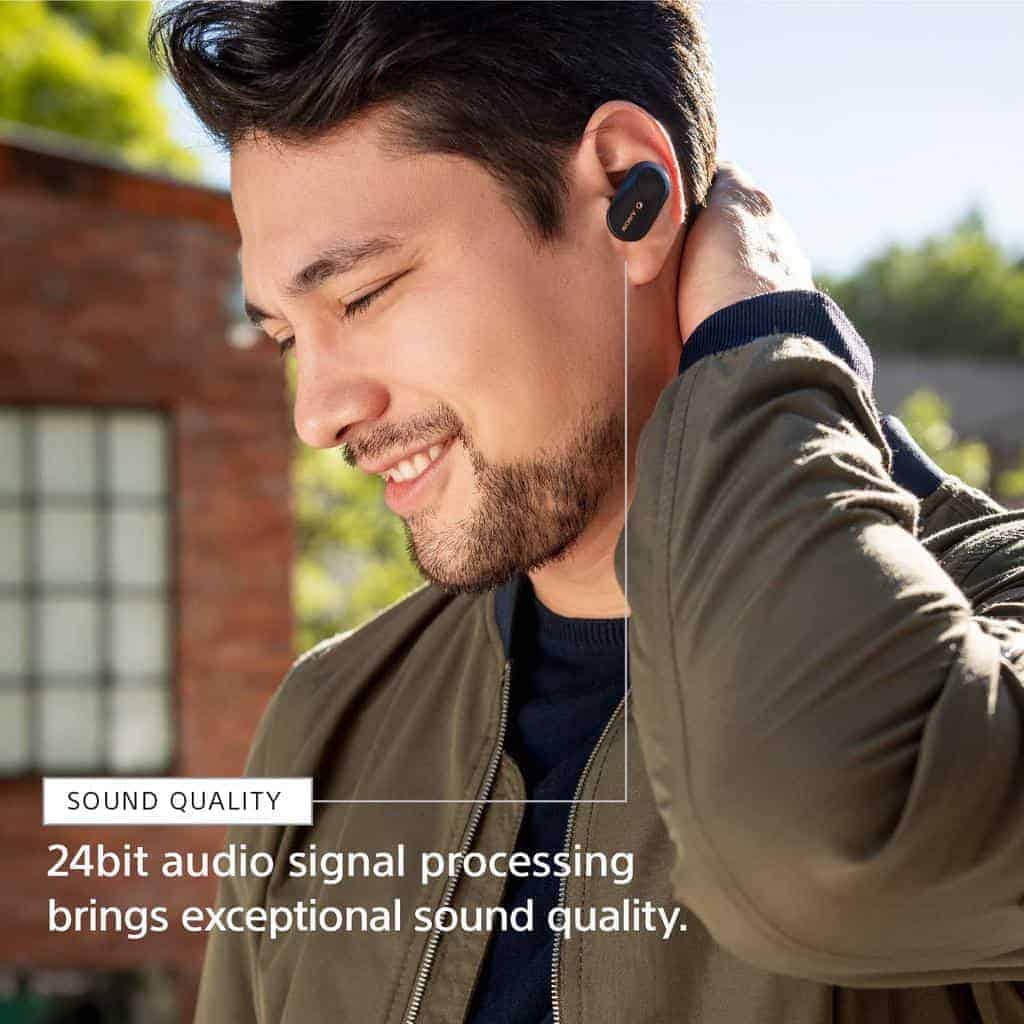 Sony WF-1000XM3 Truly Wireless Noise Cancelling Headphones with Mic, up to  32 Hours Battery Life, Stable Bluetooth Connection, Wearing Detection with