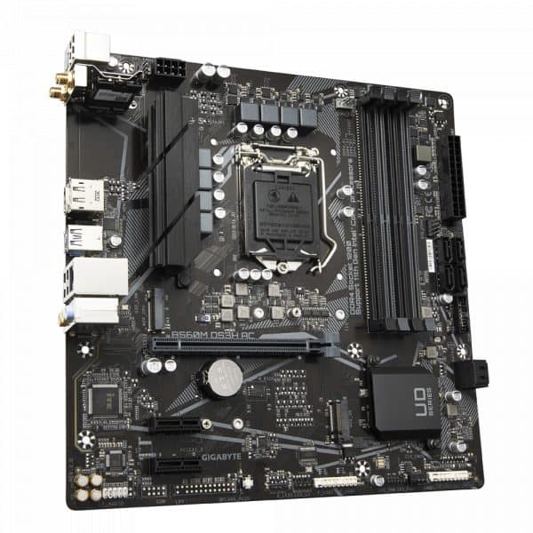 Gigabyte Intel® B560M DS3H AC Ultra Durable Motherboard with Direct 6+2 Phases Digital VRM, Full PCIe 4.0* Design, PCIe 4.0 M.2, Dual Band 802.11ac WIFI, GIGABYTE 8118 Gaming LAN, 8-ch HD Audio with Audio Caps, USB TYPE-C®, RGB FUSION 2.0, Q-Flash Plus - Image 3