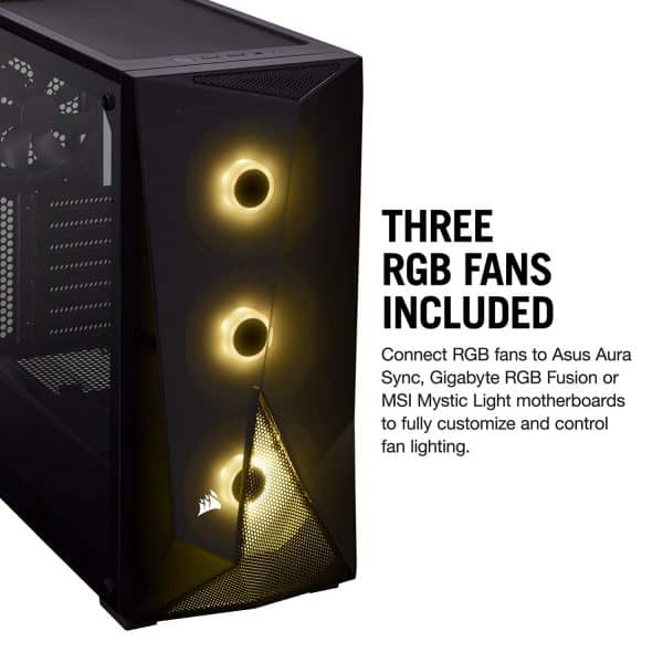 Corsair Carbide Series SPEC-Delta RGB Tempered Glass Mid-Tower ATX Gaming Case - Image 3