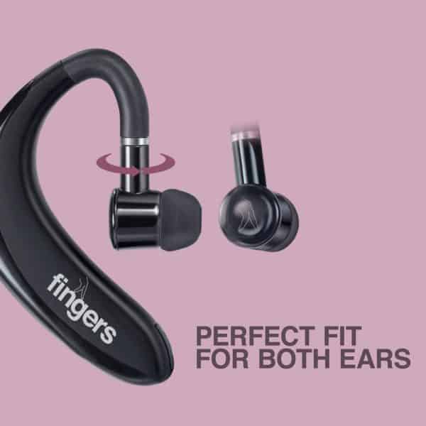 FINGERS Comfy MusiTalk BT6 Mono Stereo Bluetooth Earphones with Talktime of 13 Hours - India's First - Image 5