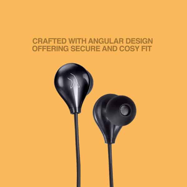FINGERS Droplets Wired Earphones with Angular Earbuds and Mic - Image 10