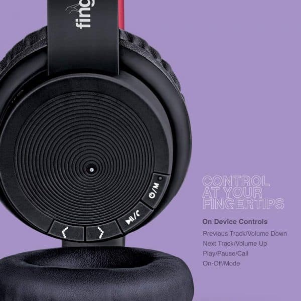 FINGERS Rock-N-Roll H2 Bluetooth Wireless On-Ear Headset with Mic (Multi-Function) (recheck 3 colour) - Image 2