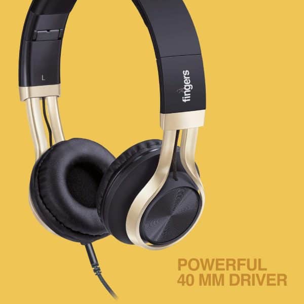 FINGERS Showstopper H5 Wired Headphones with Mic and Deep Bass - Image 3
