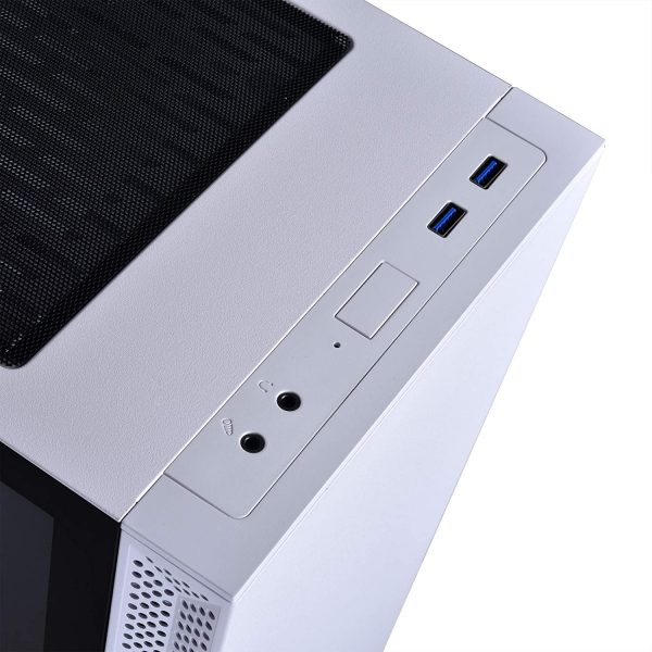 Lian Li LANCOOL 205 Mid-Tower ATX Computer Case with 2 x 120mm PWM Fans I Gaming Cabinet I LANCOOL 205 - White - Image 7