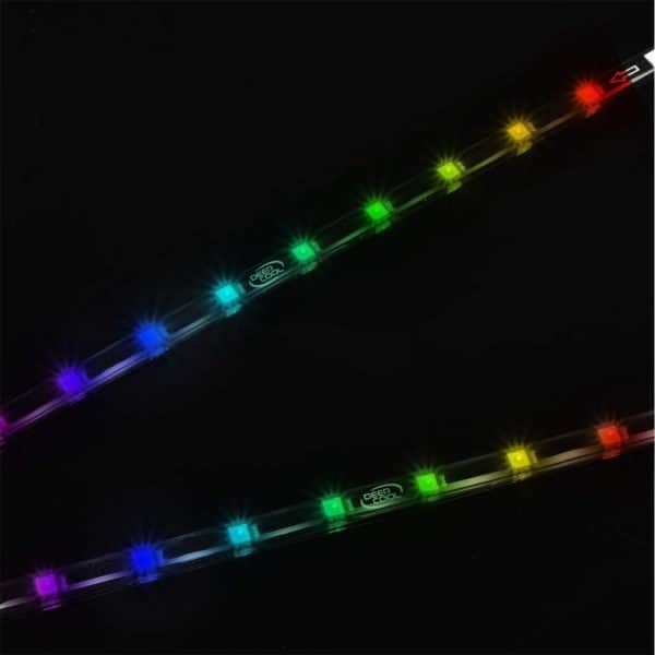 Deepcool RGB 200 Pro Addressable RGB Color LED Strips 2 X 350mm for Computer Chasis - Image 3