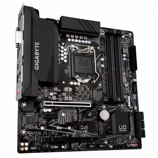 Gigabyte Intel® Z590M Ultra Durable Motherboard with Direct 8+1 Phases Digital VRM and DrMOS, Full PCIe 4.0* Design, Extended Thermal Design with Integrated IO Armor, PCIe 4.0 M.2, Intel® GbE LAN, USB TYPE-C®, RGB FUSION 2.0, Q-Flash Plus - Image 5