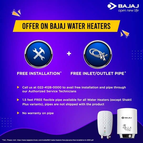 Bajaj Calenta Storage 10 Litre Verical Water Heater (White) - Image 3