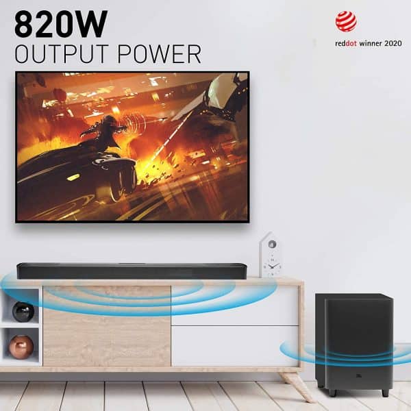 JBL BAR 9.1 by Harman True Wireless Surround Soundbar with Dolby Atmos®, Detachable Wireless Speakers, Ultra HD4K Pass Through & Built-in WiFi (820 Watts, Black) - Image 2