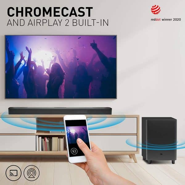 JBL BAR 9.1 by Harman True Wireless Surround Soundbar with Dolby Atmos®, Detachable Wireless Speakers, Ultra HD4K Pass Through & Built-in WiFi (820 Watts, Black) - Image 7