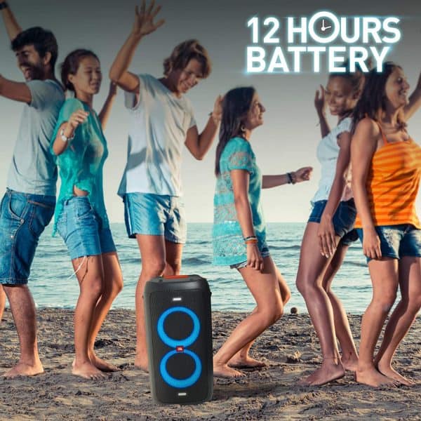 JBL PartyBox 100 by Harman Portable Bluetooth Party Speaker with Bass Boost and Dynamic Light Show (160 Watts, Black) - Image 3