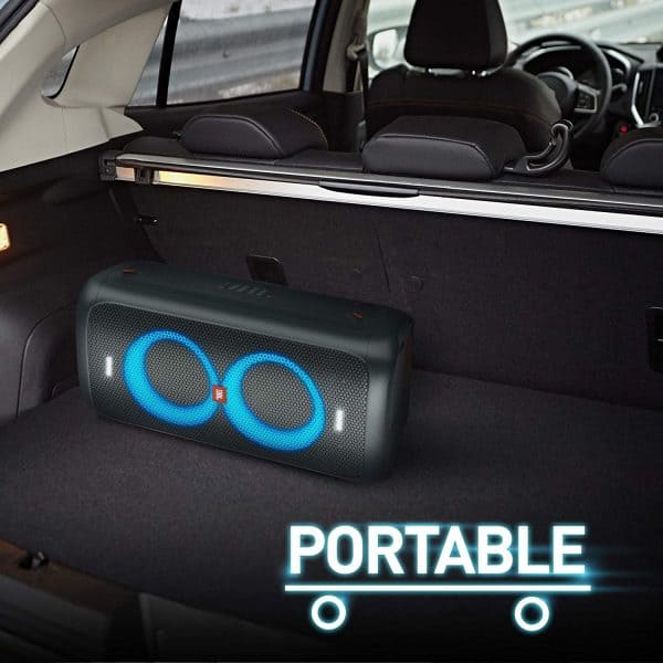 JBL PartyBox 100 by Harman Portable Bluetooth Party Speaker with Bass Boost and Dynamic Light Show (160 Watts, Black) - Image 4