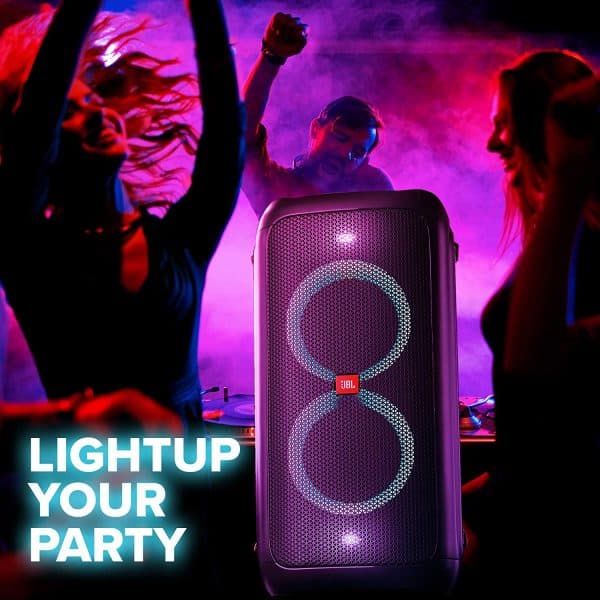 JBL PartyBox 100 by Harman Portable Bluetooth Party Speaker with Bass Boost and Dynamic Light Show (160 Watts, Black) - Image 7