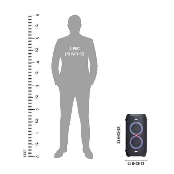 JBL PartyBox 100 by Harman Portable Bluetooth Party Speaker with Bass Boost and Dynamic Light Show (160 Watts, Black) - Image 8