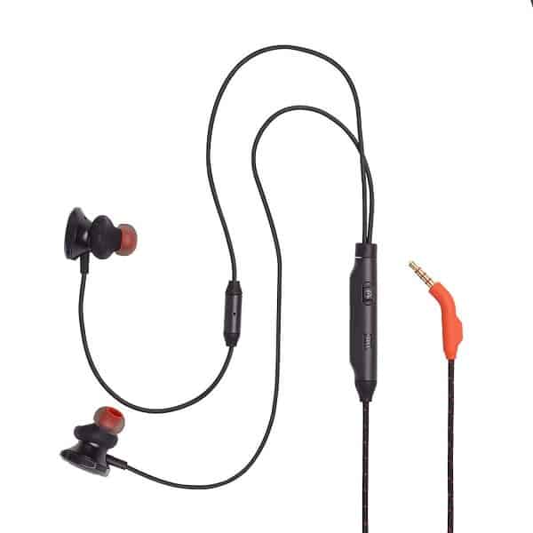 JBL Quantum 50 by Harman Wired in-Ear Gaming Headphone with Twistlock Technology, Inline Voice Focus Microphone and Master Volume Slider - Image 2