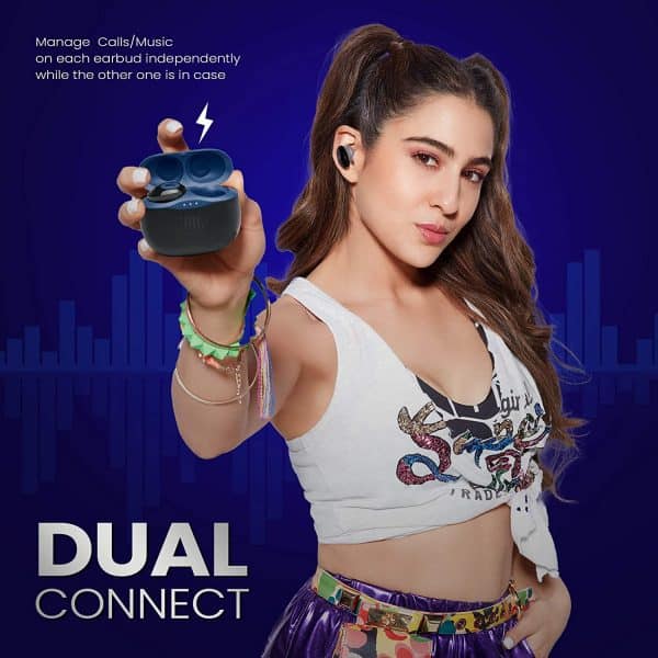 JBL Tune 125TWS by Harman True Wireless in-Ear Headphones with 32 Hours Playtime, Dual Connect, Fast Pairing & Bluetooth 5.0 - Image 5
