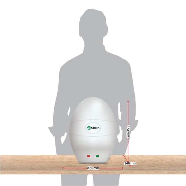 AO Smith EWS-3 Glass Lined 3 Litre 3KW Instant Water Heater (Geyser) White Body - 8 Bar Pressure Rating - Image 3