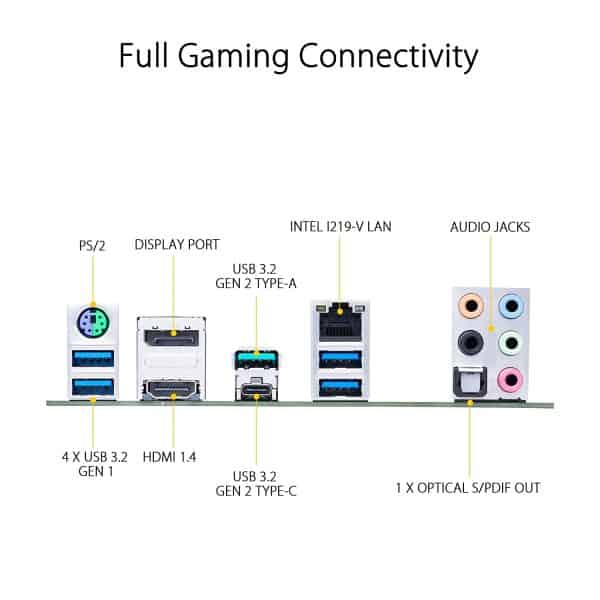 Asus TUF Gaming Z490-Plus, LGA 1200 (Intel 10th Gen) ATX Motherboard (12+2 Power Stages, USB 3.2 Front Panel Type-C, 1Gb LAN, Addressable Gen 2 RGB Header and Aura Sync) - Image 5