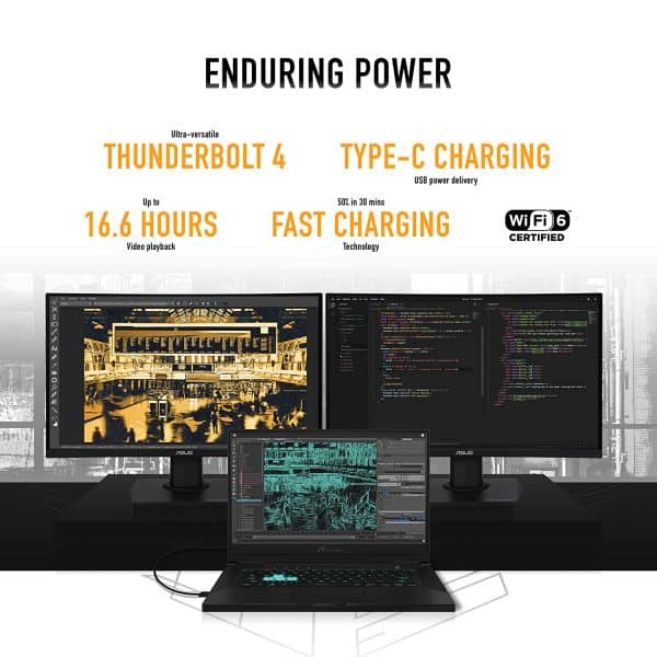 Asus TUF Dash F15 (2021), 15.6-inch FHD 240Hz/3ms, Intel Core i7-11370H 11th Gen, RTX 3070 8GB Graphics, (16GB RAM/1TB SSD/Office 2019/Win 10/Gray), FX516PR-AZ107TS - Image 10