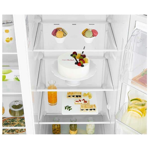 LG 687 L Frost Free Inverter Linear Side-by-Side Refrigerator (GC-B247SLUV, Platinum Silver III, Multi Air Flow) - Image 6