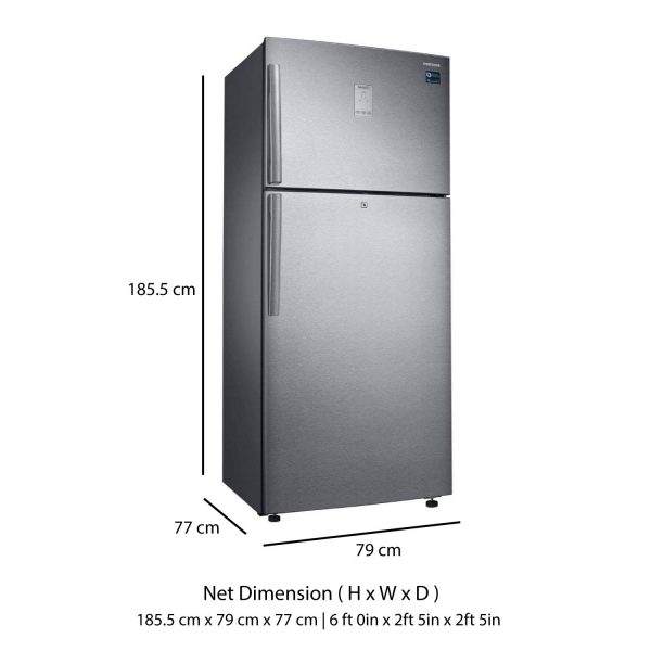 Samsung 551 L 2 Star ( 2019 ) Frost Free Double Door Refrigerator(RT56K6378SL/TL, Easy clean Steel, Inverter Compressor) - Image 9