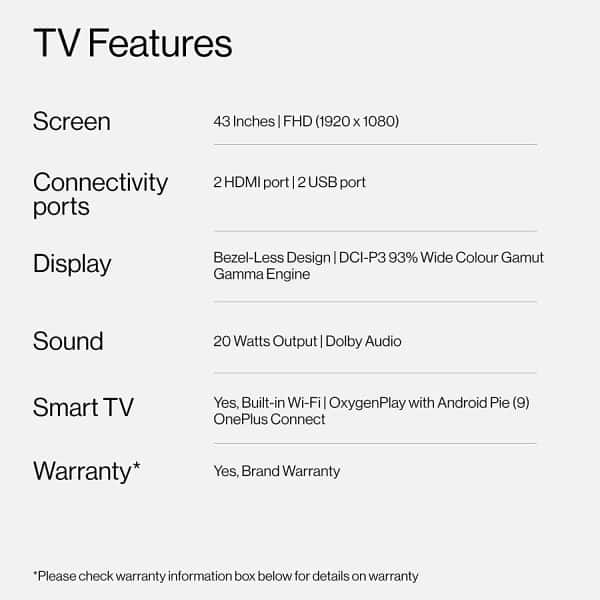 OnePlus 108 cm (43 inches) Y Series Full HD LED Smart Android TV 43Y1 (Black) (2020 Model) - Image 10