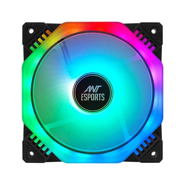 Ant Esports Octaflow 120 Auto RGB 120mm 1200 RPM Cooler Case Fan with Dual Sided RGB Ring Illumination - Image 4