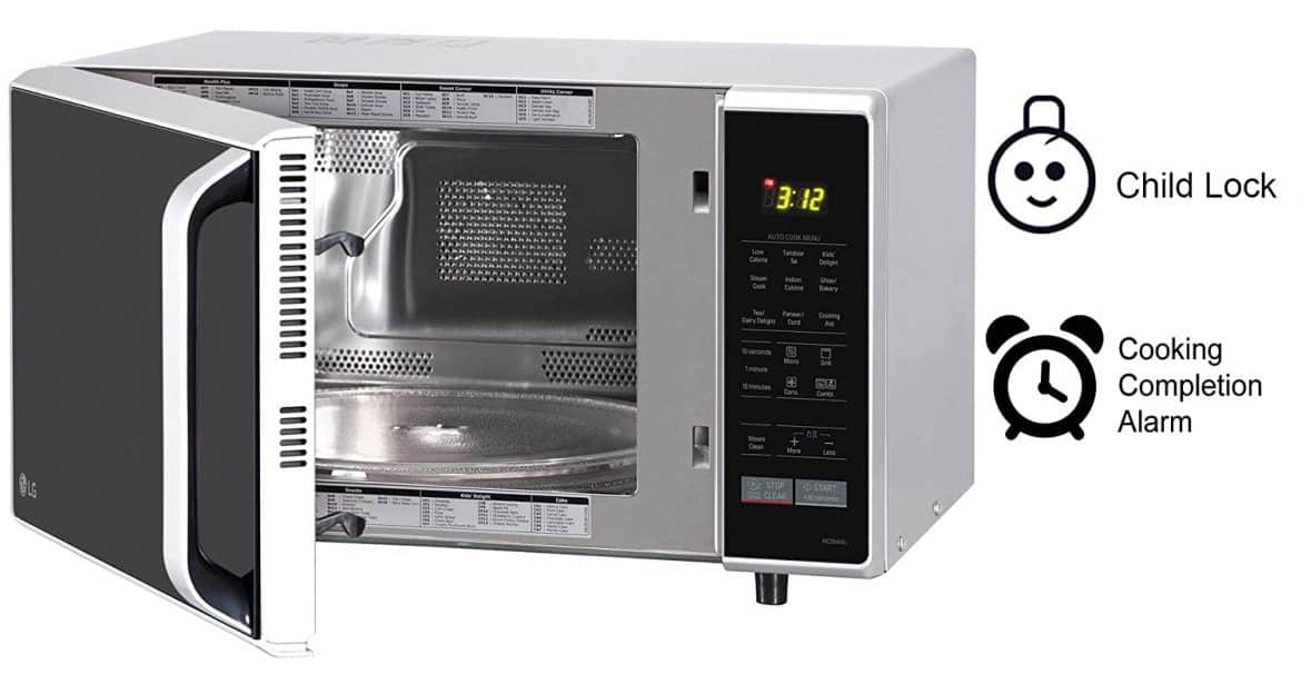 LG 28 L Convection Microwave Oven (MC2846SL, Silver, With Starter Kit) - Image 6