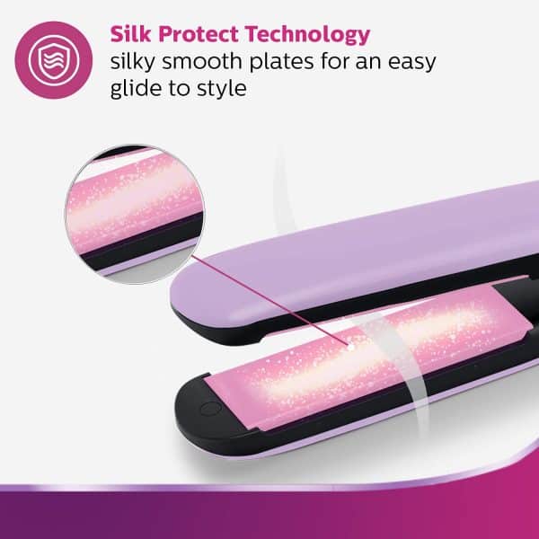 Philips BHS393/40 Straightener with SilkProtect Technology. Straighten, curl, suitable for all hair types. - Image 2