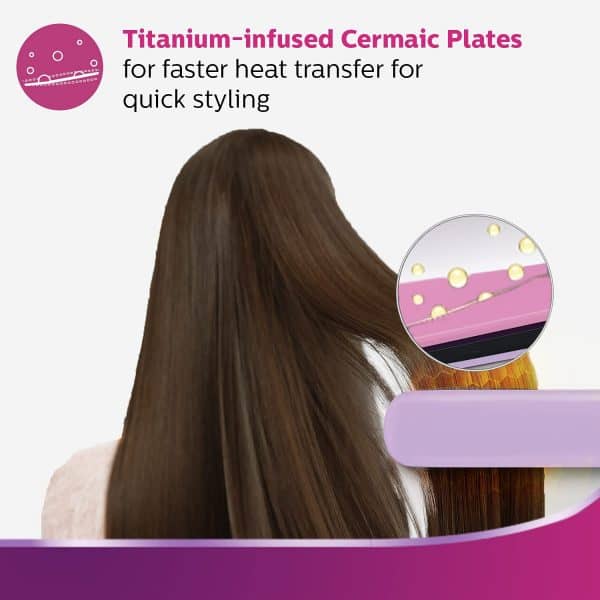 Philips BHS393/40 Straightener with SilkProtect Technology. Straighten, curl, suitable for all hair types. - Image 4