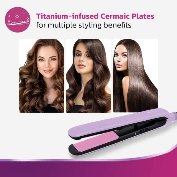 Philips BHS393/40 Straightener with SilkProtect Technology. Straighten, curl, suitable for all hair types. - Image 5