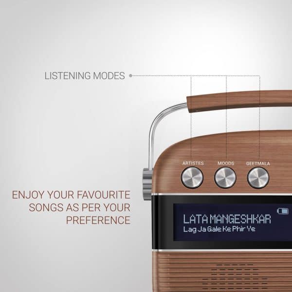 Saregama Carvaan Portable Digital Music Player (Oak Wood Brown) - Image 6
