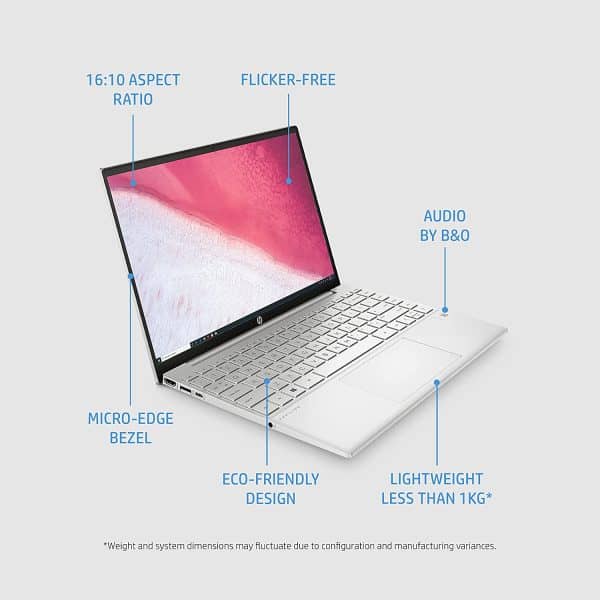 HP Pavilion Aero Ultra Thin & Light 13.3-inch(33.8 cm) WUXGA Laptop (Ryzen 5-5600U/16GB RAM/512GB SSD/Windows 10/MS Office/Natural Silver/0.97 Kg), 13-be0030AU - Image 6