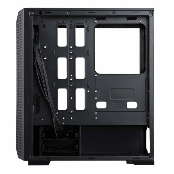 Ant Esports ICE-280TG Mid Tower Computer Case I Gaming Cabinet Supports ATX, Micro-ATX, Motherboard with Transparent Side Panel 1 x 120 mm Rear Fan Preinstalled - Black - Image 8